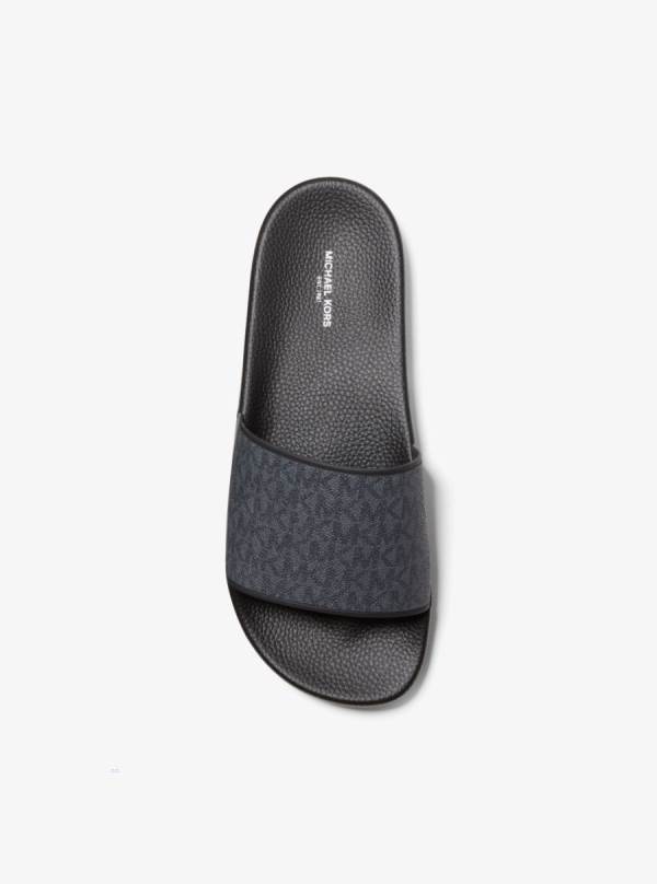 Panske Slapky Michael Kors Jake Logo Siva - Topanky Michael Kors Levně | MTUAY-4136